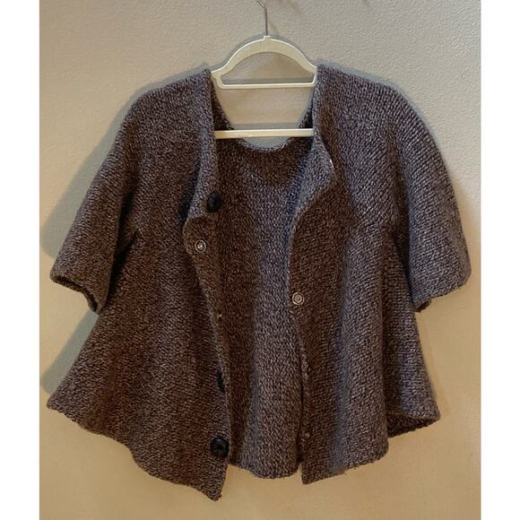Anthropologie - Cosy Wool Knit Sweater Cardigan Buttons ~ Sz M ~ Swing Flounce! - Picture 5 of 8